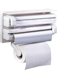 4-In-1 Kitchen Roll Tissue Dispenser White 39x10x25cm - v1621245895/N47459611A_1