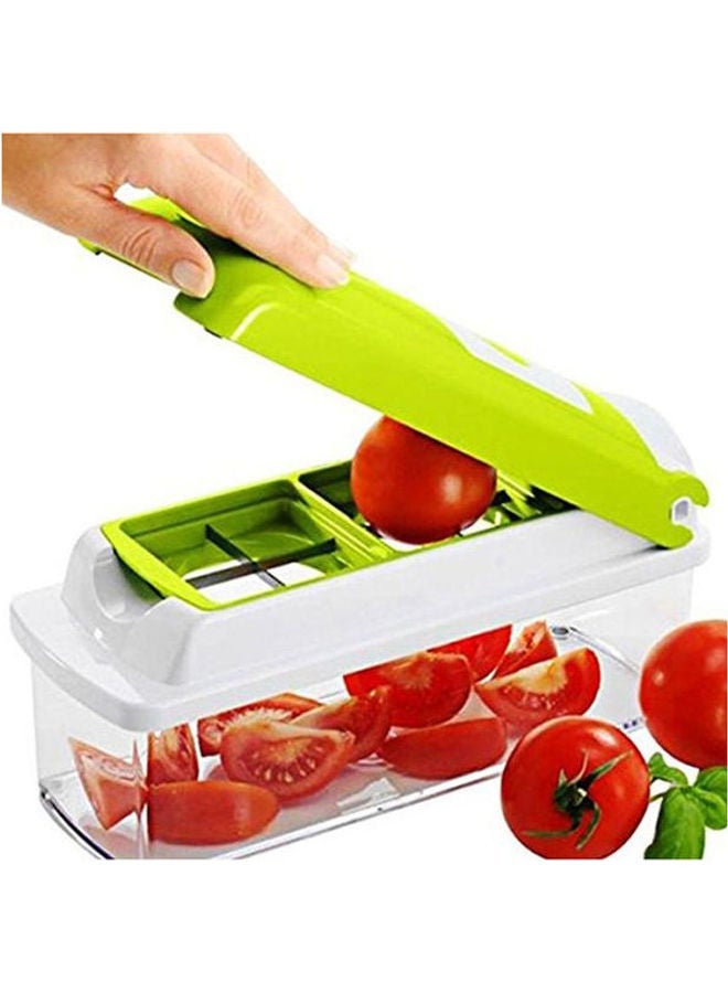 11-Piece Fruit And Vegetable Chopper And Slicer Set Green - Image 2