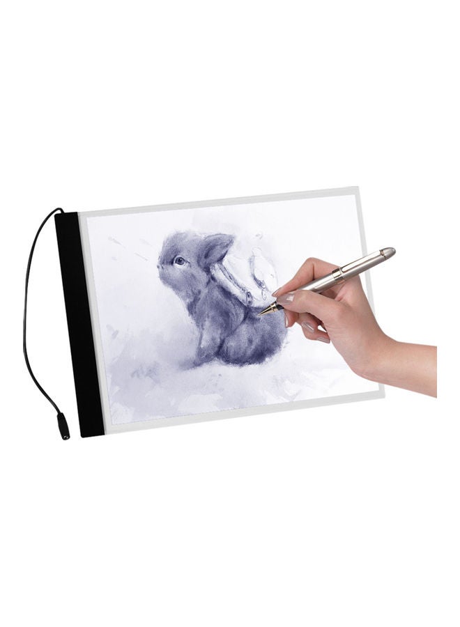 Generic A4 LED Light Ultra-Thin Drawing Board Black/White  - Image 1