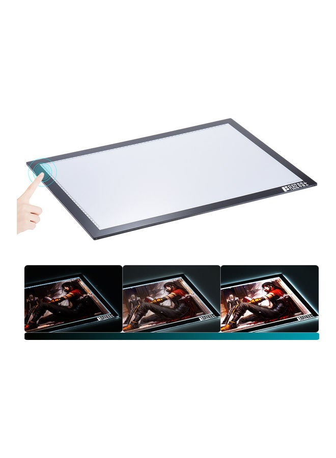 fleiz - A2 LED Light Box Drawing Tracing Tracer with Memory Function Black/White - Image 1