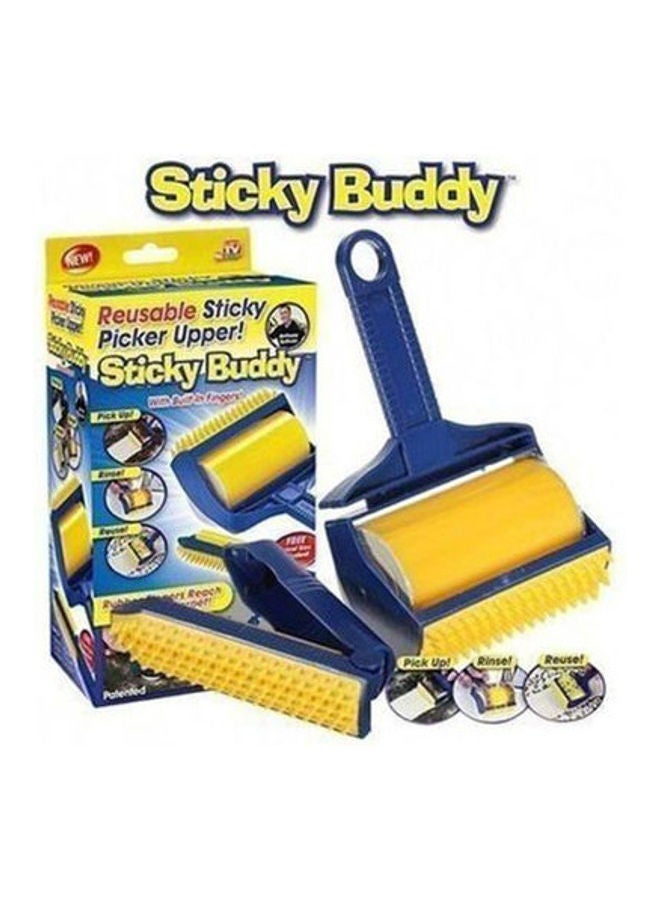Sticky Buddy Lint Roller Blue/Yellow 8.7x3.4x4.8inch - Image 3