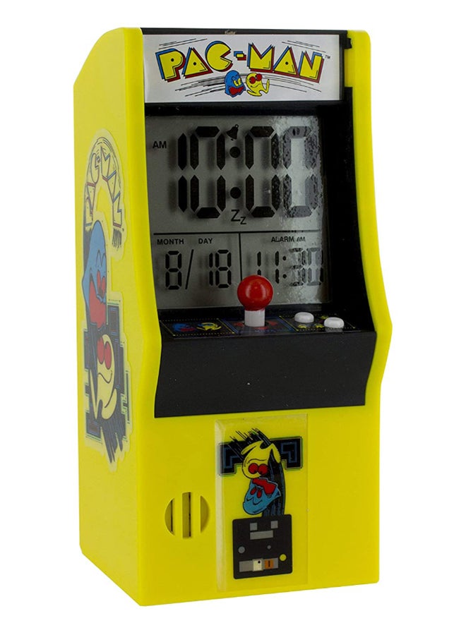 Pac-Man Arcade Alarm Clock Multicolour 17 x 8cm