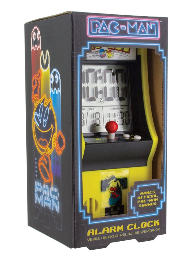 Pac-Man Arcade Alarm Clock Multicolour 17 x 8cm