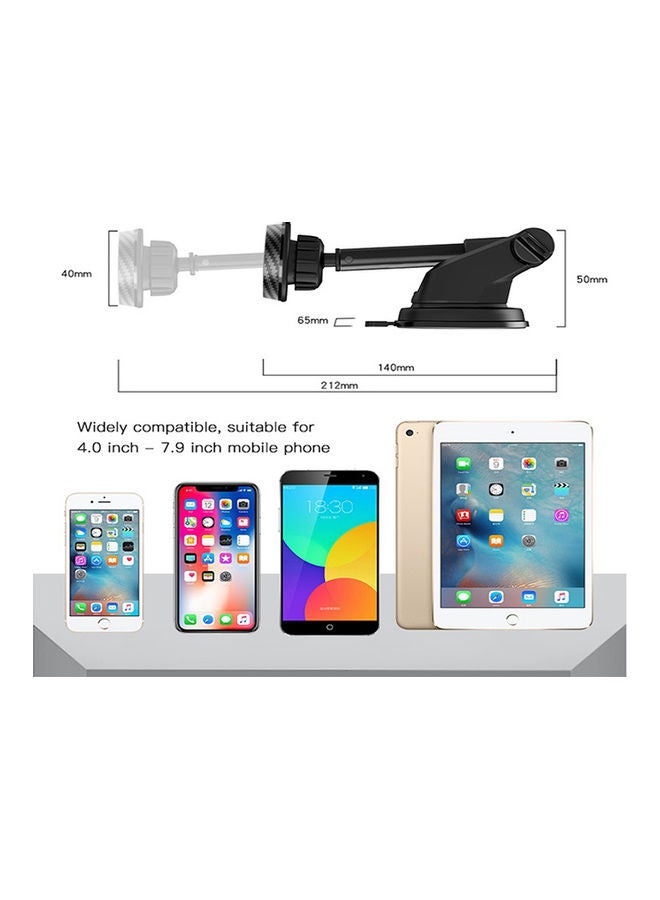 Yesido C67 Retractable Magnetic Phone Holder Black - Image 4