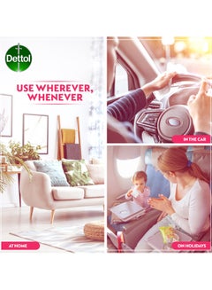 Dettol 10-Piece Skincare Anti-Bacterial Skin Wipes Pink/White/Green  - Image 3