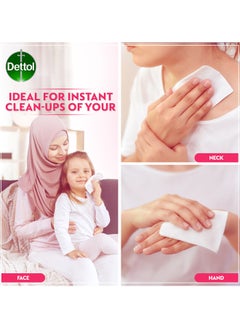 Dettol 10-Piece Skincare Anti-Bacterial Skin Wipes Pink/White/Green  - Image 4
