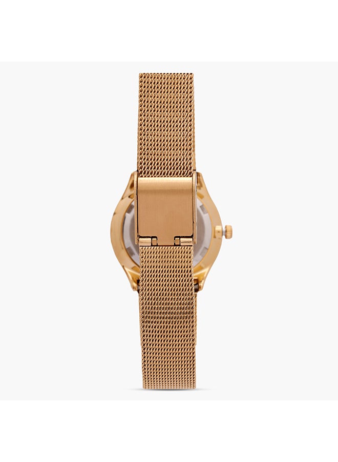 OMAX Men's Water Resistant Analog Watch 00SGM011Q008 - 42 mm - Gold - Image 2