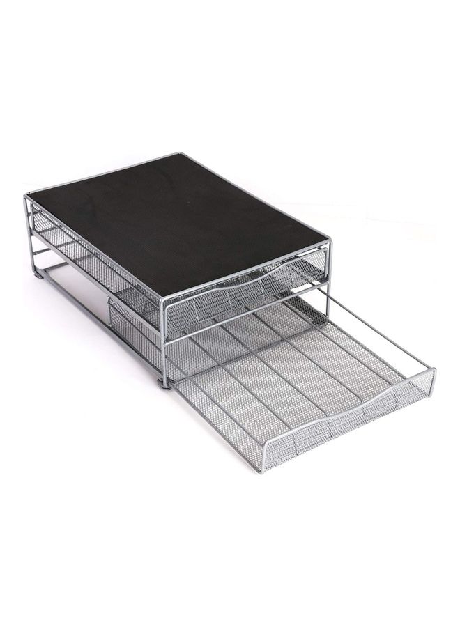 Lushh - Double Layer Drawer for Coffe Capsule Black/Silver - Image 1