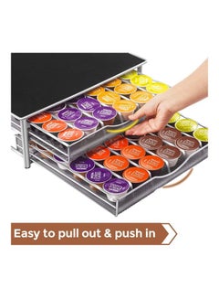 Lushh Double Layer Drawer for Coffe Capsule Black/Silver  - Image 3