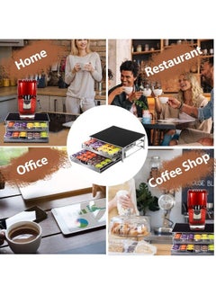 Lushh Double Layer Drawer for Coffe Capsule Black/Silver  - Image 5
