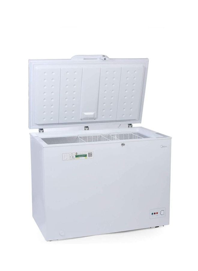 مديا ثلاجة أفقية بمفتاح قفل ومقبض 290 L HS-384C أبيض - Image 2