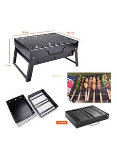 Generic Portable BBQ Charcoal Grill Black 35x27x20cm  - Image 3