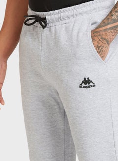 Kappa Logo Drawstring Sweatpants Grey  - Image 3