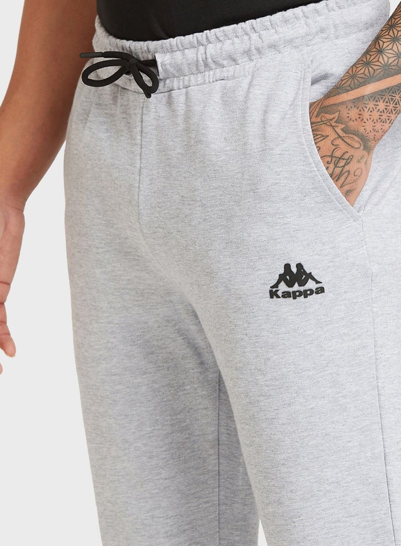 Kappa - Logo Drawstring Sweatpants Grey - Image 1