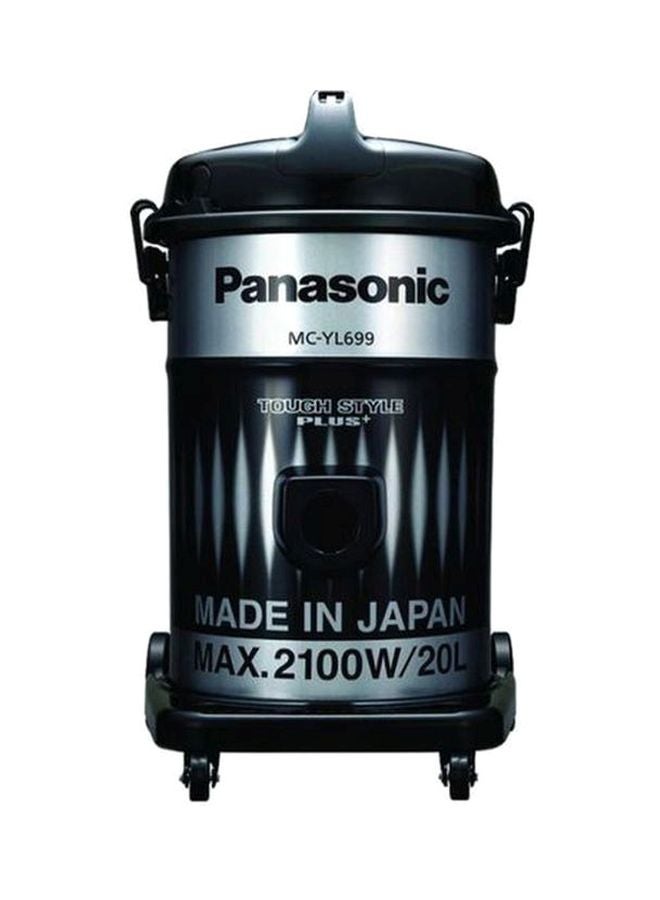 Panasonic Multi Purpose Drum Dust Bag Electric Wet Dry Vacuum Cleaner 20 L 2100 W MC-YL699 Silver/Black - Image 1