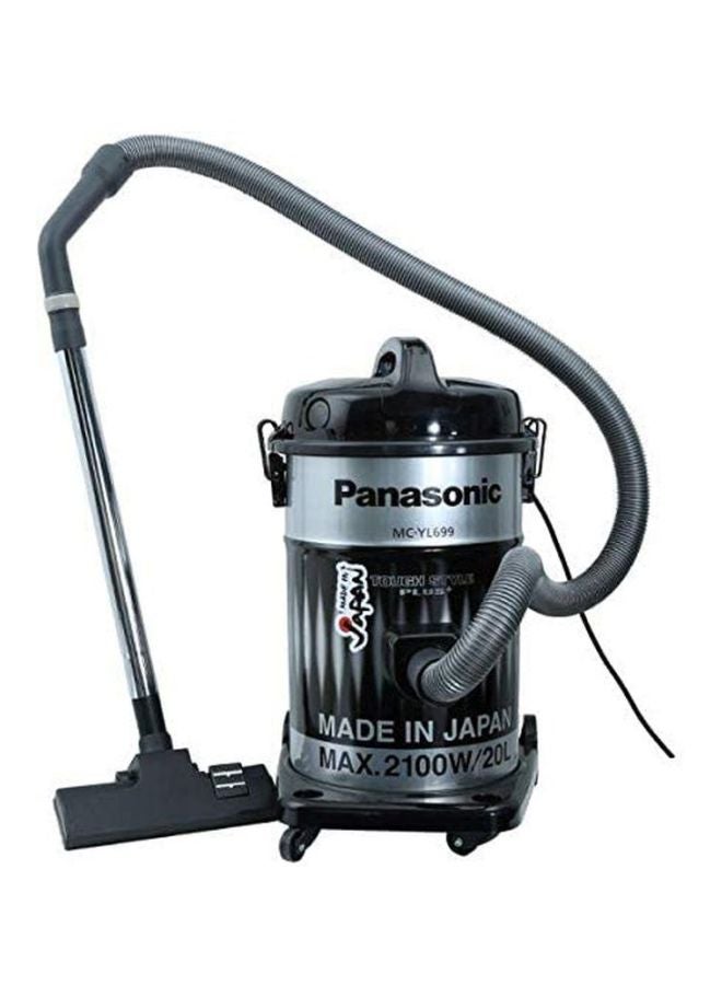 Panasonic Multi Purpose Drum Dust Bag Electric Wet Dry Vacuum Cleaner 20 L 2100 W MC-YL699 Silver/Black - Image 4