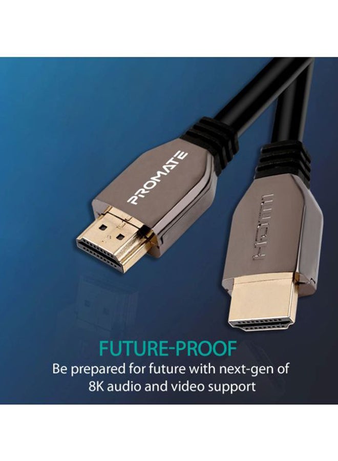 PROMATE 8K HDMI Cable, Ultra High-Speed HDMI 2.1 Cable with 8K HDR, 48Gbps Transfer Speed, 2m Cord Length, 3D Support and Enhanced Audio Return (eARC) for Apple TV, Xbox, PS4, Projector, ProLink8K-200 Black  - Image 5