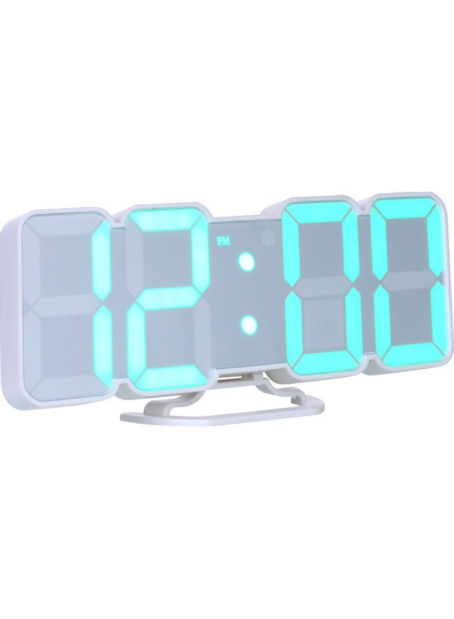 Generic - Upgraded 3D Wireless Digital RGB LED Alarm Clock with Remote Multicolour 24.70*3.00*8.00cm - Image 1