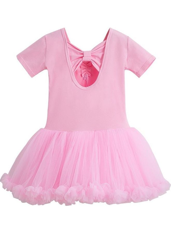 XiuWoo Short Sleeve Tutu Skirt Ballet Outfit Dress - Image 1