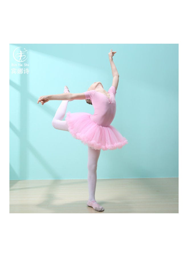 XiuWoo Short Sleeve Tutu Skirt Ballet Outfit Dress - Image 2