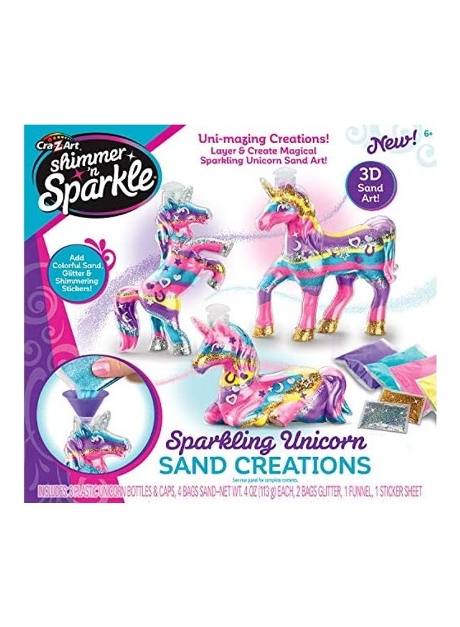 كري-زي-آرت مجموعة فن الرمل Shimmer Sparkle Unicorn