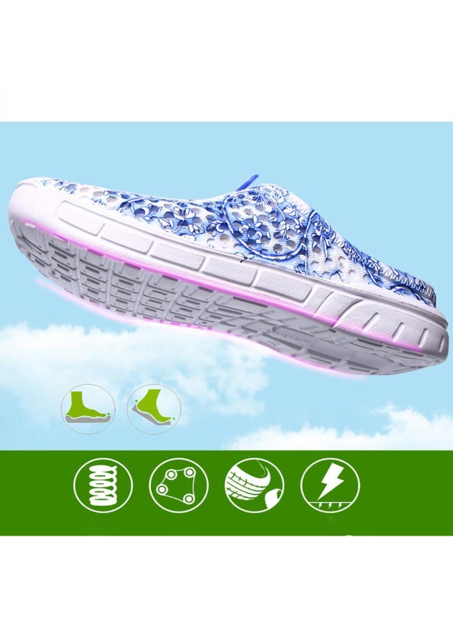Generic Breathable Summer Beach Slides Blue  - Image 3