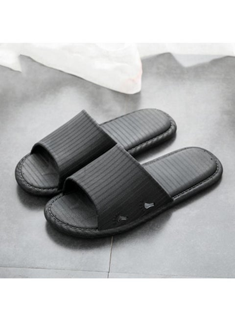 Generic Anti-Slip Lightweight Bathroom Slippers Black Best Price