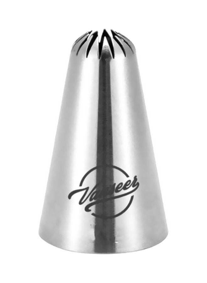 Beauenty Cake Decorating Piping Nozzle Silver/Grey 5cm - Image 1