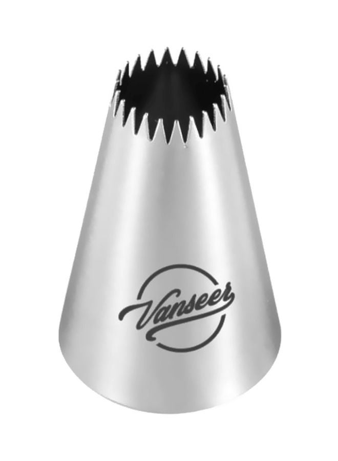 Beauenty Cake Decorating Piping Nozzle Silver 5cm - Image 1