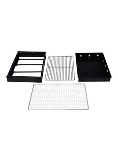 Cyber Portable And Foldable Barbecue Grill Black/Silver 36x29x7.5cm  - Image 3