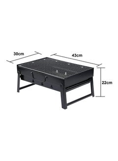 Cyber Portable And Foldable Barbecue Grill Black/Silver 36x29x7.5cm  - Image 4