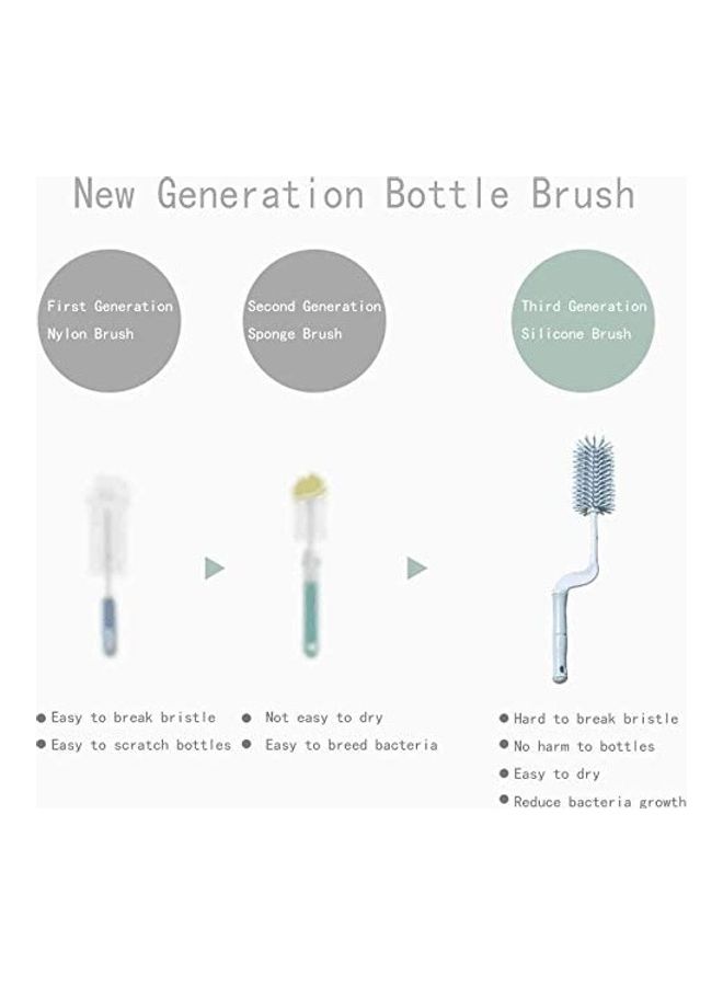 3-Piece Silicone Baby Bottle Cleaning Brush - Image 4