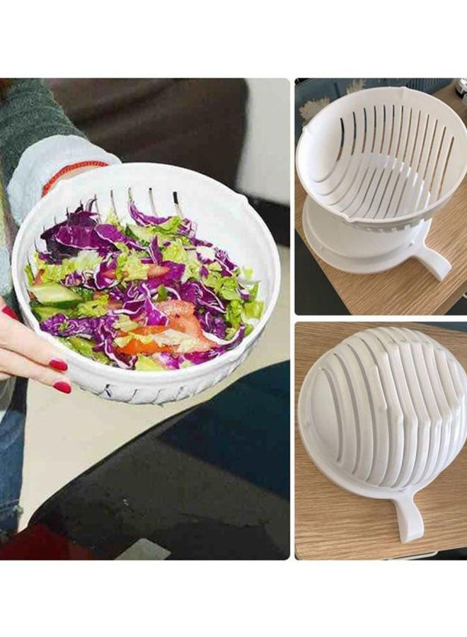 CYTHERIA - 60-Second Salad Cutter White 18x10x16cm - Image 1