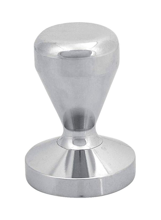 CYTHERIA Stainless Steel Coffee Bean Tamper Base Hammer Silver 8x5.5x5.5centimeter  - Image 1