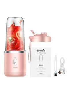 Portable Cordless Juice Blender with Detachable Bottle Cap H34143 Pink/Clear