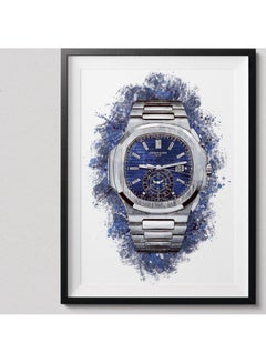 Patek Philippe Watch Art Poster With Frame multicolour