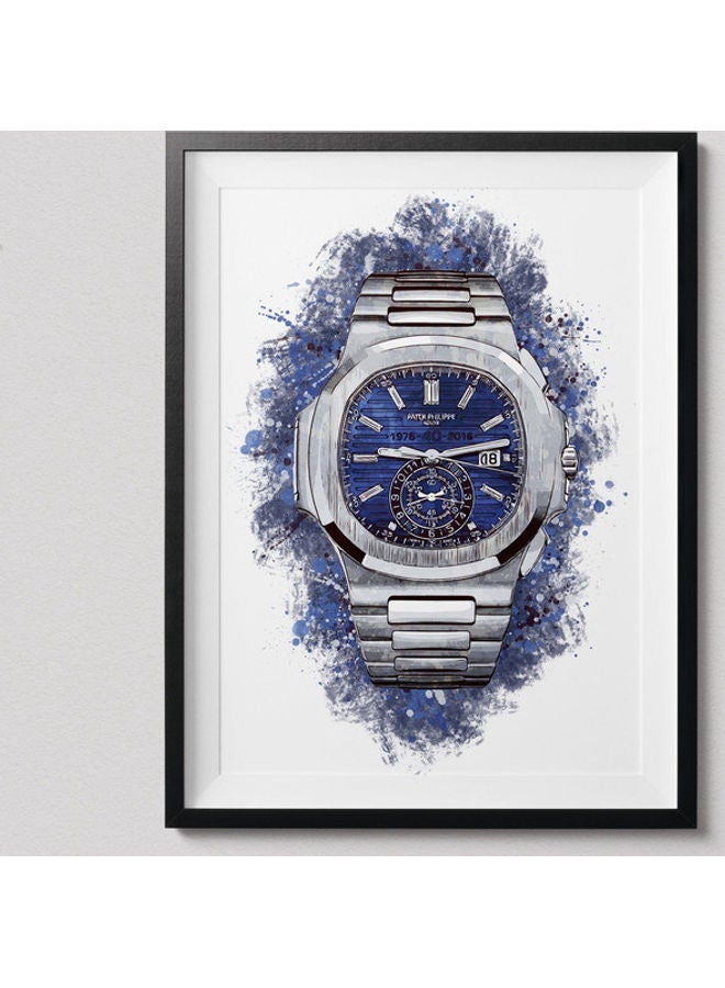 Boomah Accessories Patek Philippe Watch Art Poster With Frame multicolour 