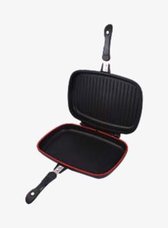 Cyber Aluminium Non-Stick Double Sided Grill Pan Cyfp-40D Black/Red 40cm  - Image 2