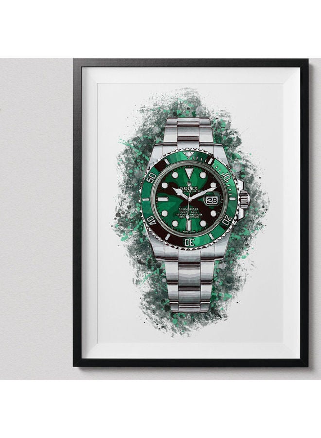 Boomah Accessories Rolex Submariner Hulk Fine Art Poster With Frame Multicolour 30X40 CM 