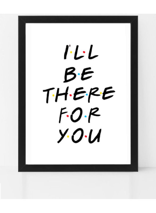 Boomah Accessories Friends Tv Show Quote Poster With Frame Multicolour 