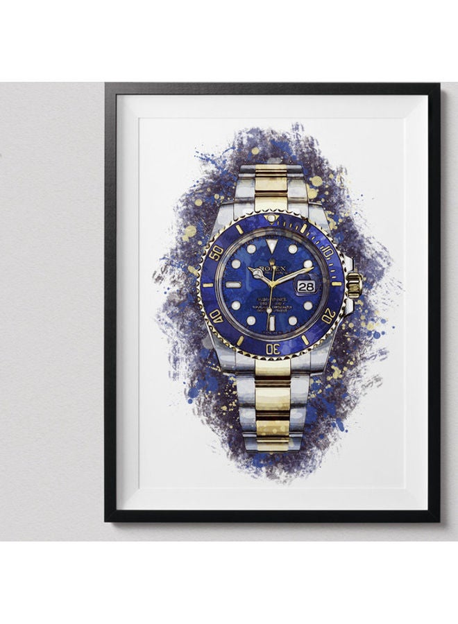 Boomah Accessories Rolex Two Tone Submariner Fine Art Poster With Frame Multicolour 30x40cm 