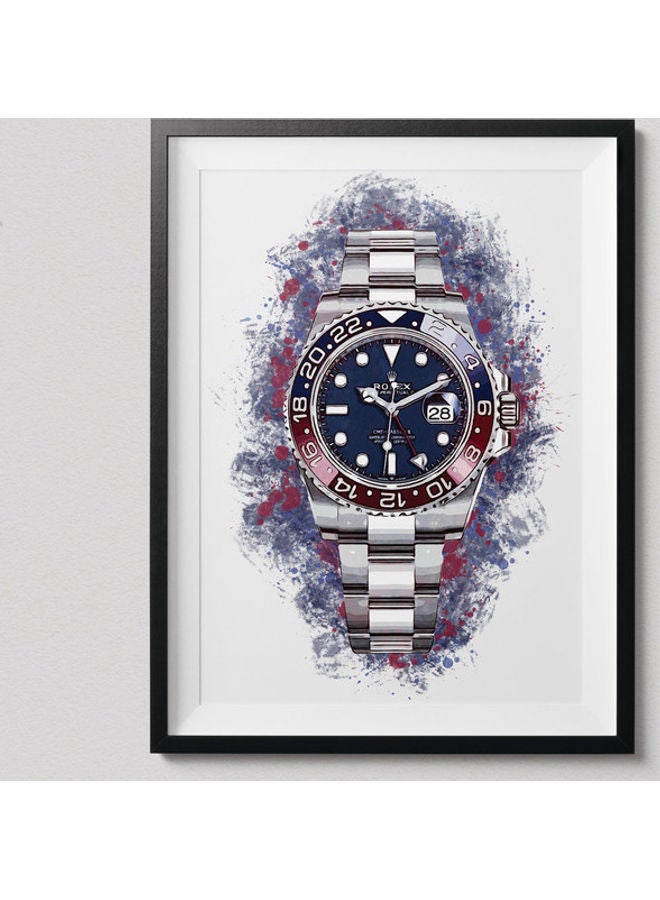 Boomah Accessories Rolex Gmt-Master Ii Pepsi Fine Art Poster With Frame Multicolour 30X40 CM 