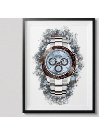 Rolex Daytona Platinum Fine Art Poster With Frame Multicolour 30X40 CM - v1621262256/N47516398A_1