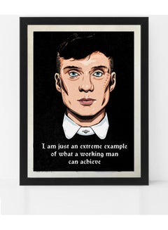 Peaky Blinders Thomas Shelby Poster With Frame Multicolour