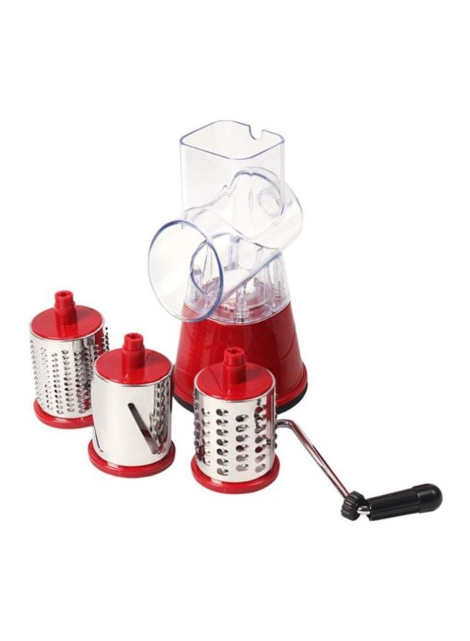 CYTHERIA Manual Vegetable Cutter Red/Silver/Clear 30x20x10cm  - Image 1