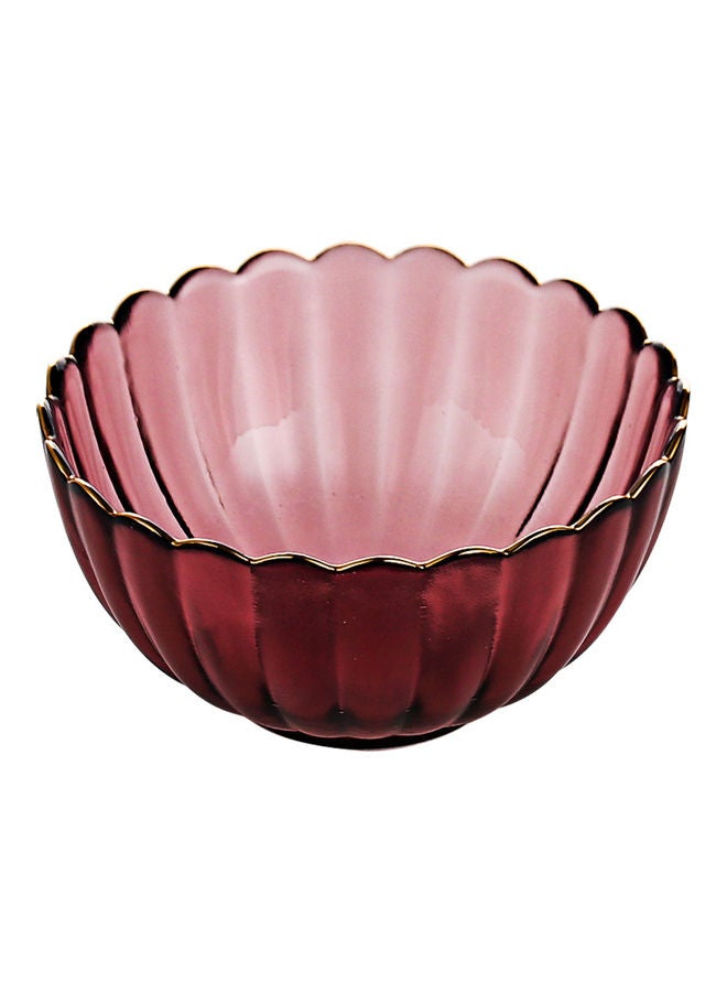 Shuer Nordic Modern Design Phnom Penh Glass Bowl Purple 15.3x15.3x7.6cm - Image 2