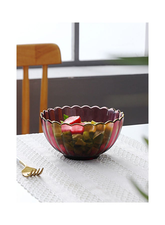 Shuer Nordic Modern Design Phnom Penh Glass Bowl Purple 15.3x15.3x7.6cm - Image 1