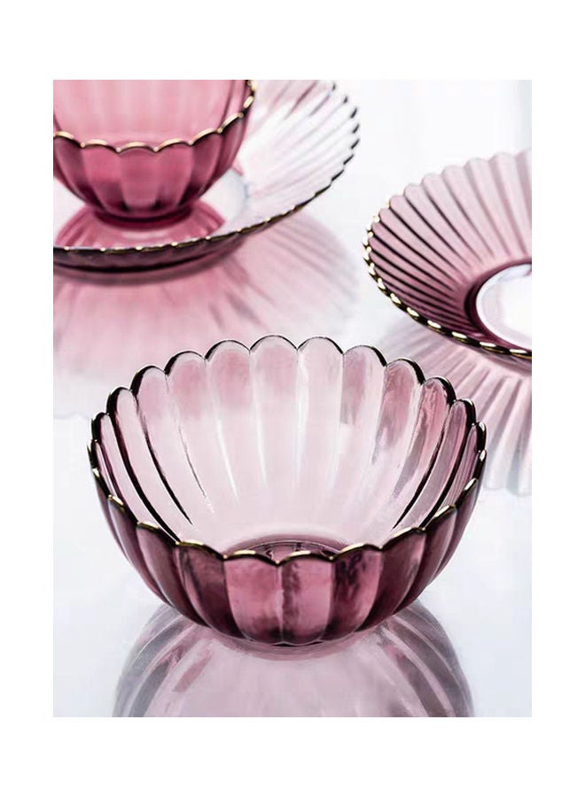 Shuer Nordic Modern Design Phnom Penh Glass Bowl Purple 15.3x15.3x7.6cm - Image 4