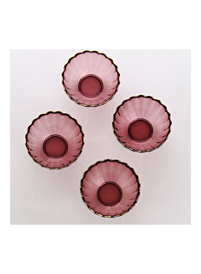 Shuer 4-Piece Glass Bowl Set Purple 14x13x13.5cm  - Image 5