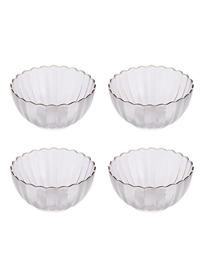 Shuer 4-Piece Glass Bowl Set Clear 14x13x13.5cm - Image 1